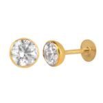 Elegant Gold Plated Crystal Nose Pin | SKU 8969