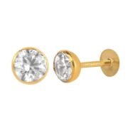 Elegant Gold Plated Crystal Nose Pin | SKU 8969