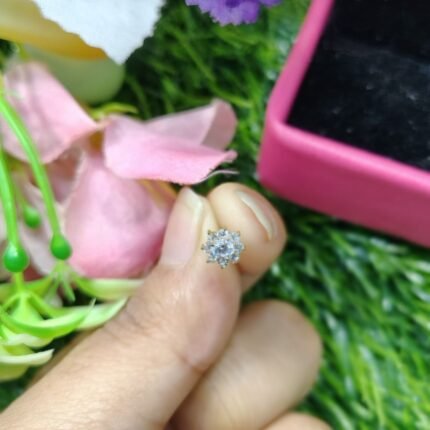 9-Stone Floral Nose Pin (With gift box) | SKU 9587